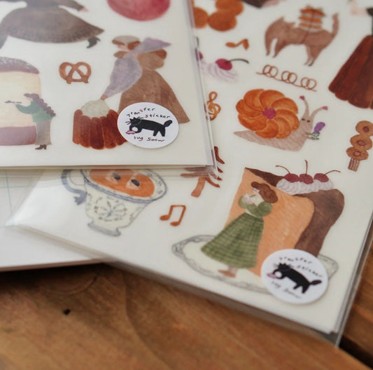 NEW! Ivy Snow - Sweet O'Clock  | 2 Sheets | Rub On Sticker