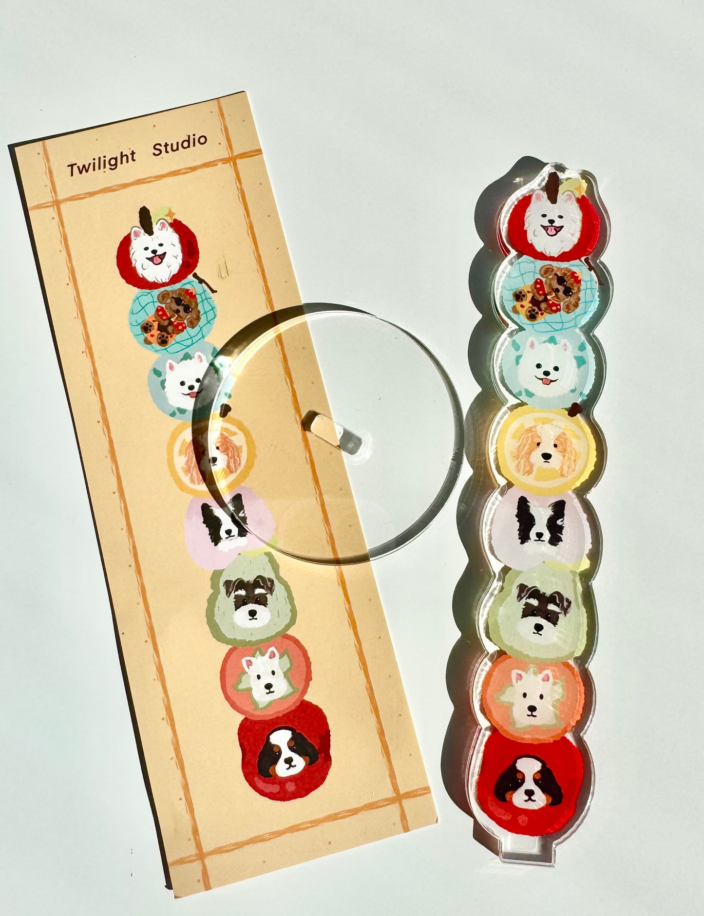 Twilight Studio - Fruit Puppy | Tape Holder | Acrylic Display Stands | Desk Decoration | Journaling Accessories