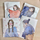 NEW! DingDing - Vol.11 Illustrated Paper Envelope | 8pcs Double-Sided Print | Envelope Only | Journaling Accessories