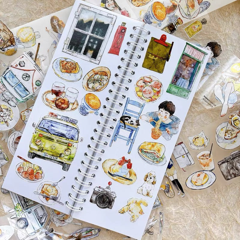 NEW! DingDing - A58 Leisure Time | Kiss-cut | 6cm Tape | Release Paper | 5M