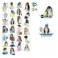 NEW! DingDing - A59 Little Figures | Kiss-cut | 5cm PET Tape | Release Paper | 5M