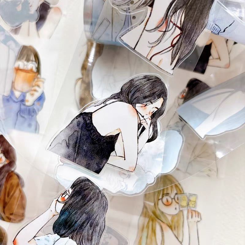 NEW! DingDing - A59 Little Figures | Kiss-cut | 5cm PET Tape | Release Paper | 5M