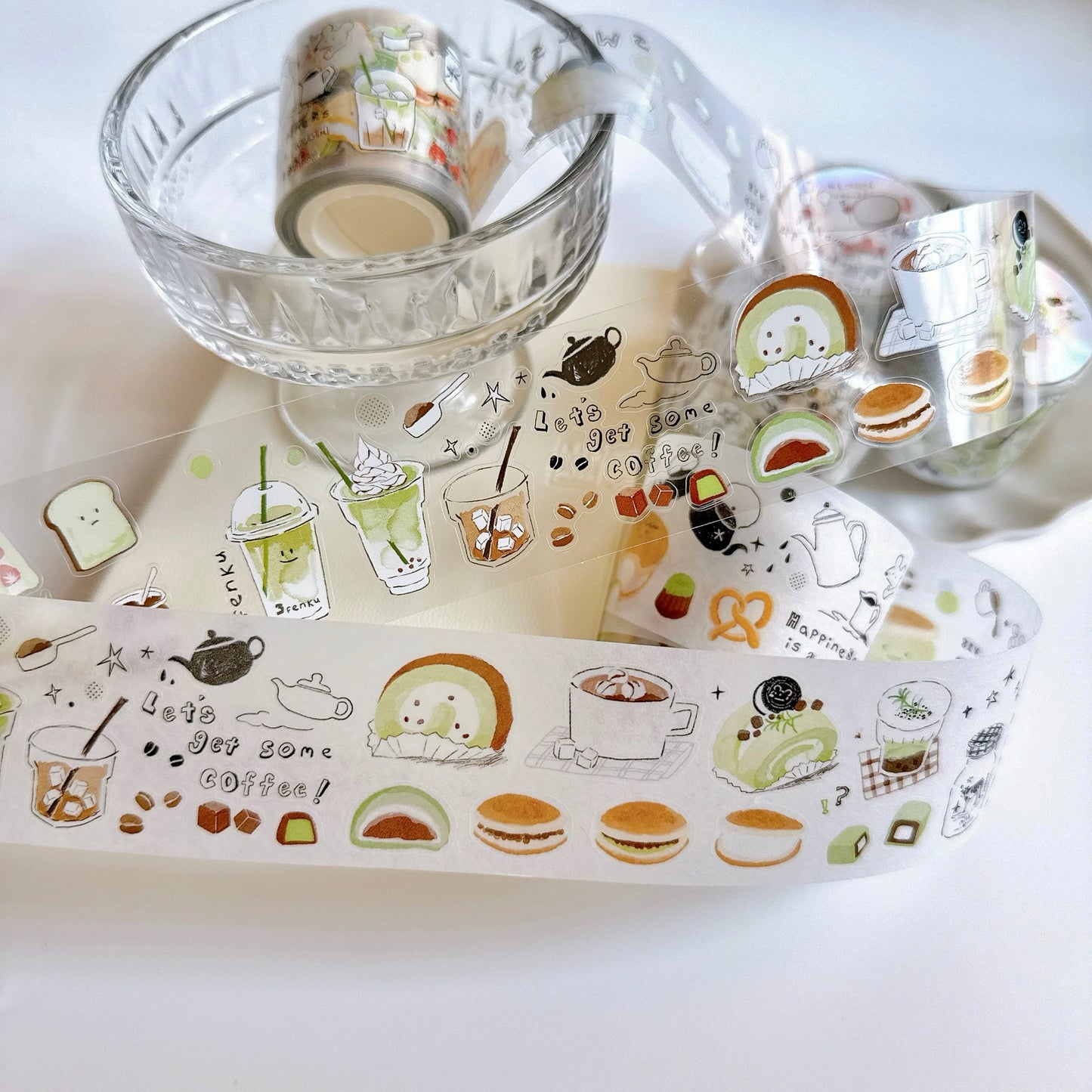 Paipai Studio - 30% Bitter | Kiss-cut | 4cm Tape | Release Paper | 5.1M