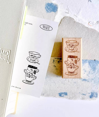Paipai Studio - Vintage Tea Set | Rubber Stamps