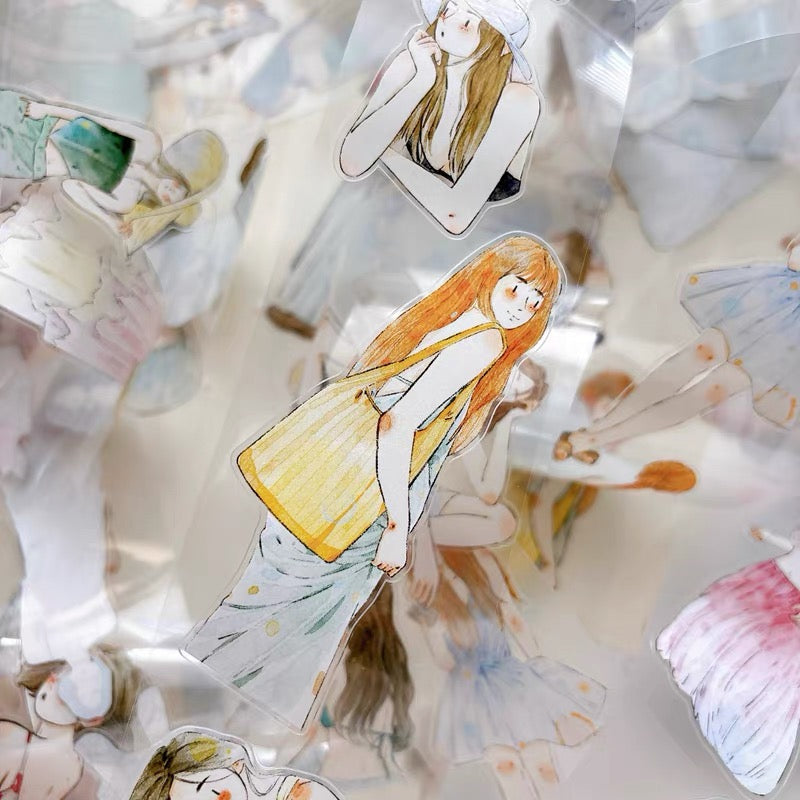 NEW! DingDing - A61 Summer Breeze  | Kiss-cut | 5cm PET Tape | Release Paper | 6M