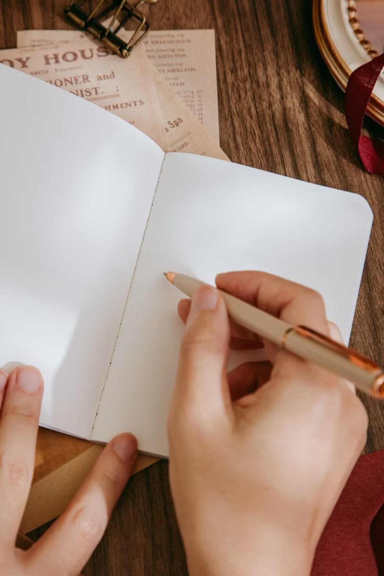 NEW! wwiinngg - 32p Thread-bound Notebooks | Passport Size | Blank Inner Pages | Planner | Journaling Accessories