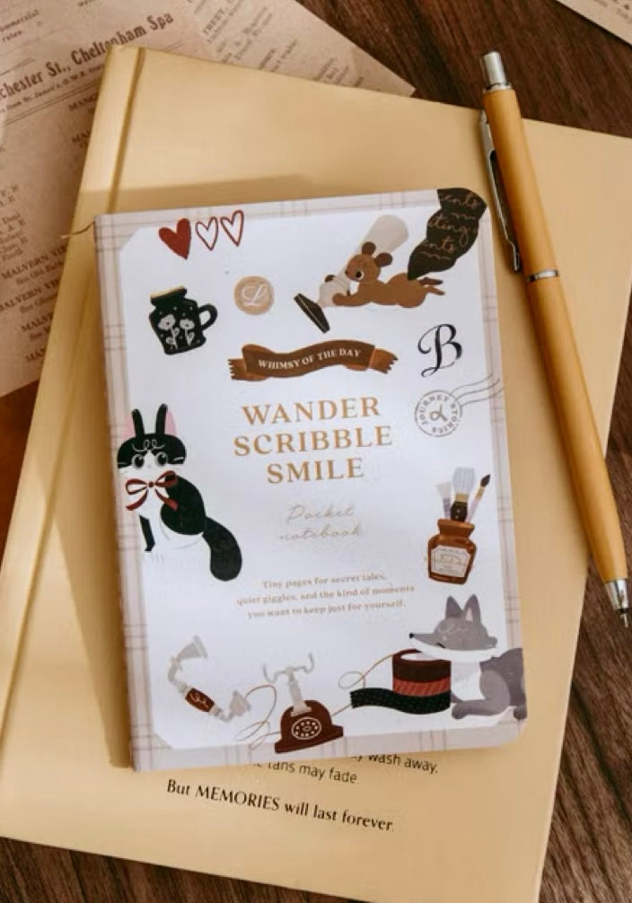 NEW! wwiinngg - 32p Thread-bound Notebooks | Passport Size | Blank Inner Pages | Planner | Journaling Accessories