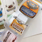 NEW! DingDing - A64 Vintage Typewriters | Kiss-cut | 5.5cm Tape | Release Paper | 5M