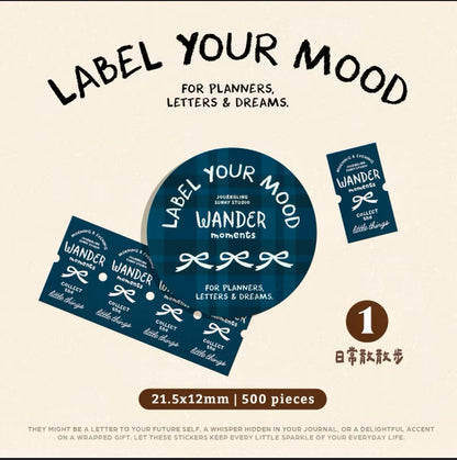 NEW! wwiinngg - Label Your Mood | Label Sticker Tape | Release Paper