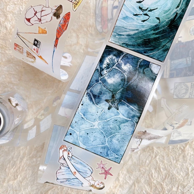 NEW! DingDing - A66 Ocean Stories | Kiss-cut | 6cm PET Tape | Release Paper | 5M