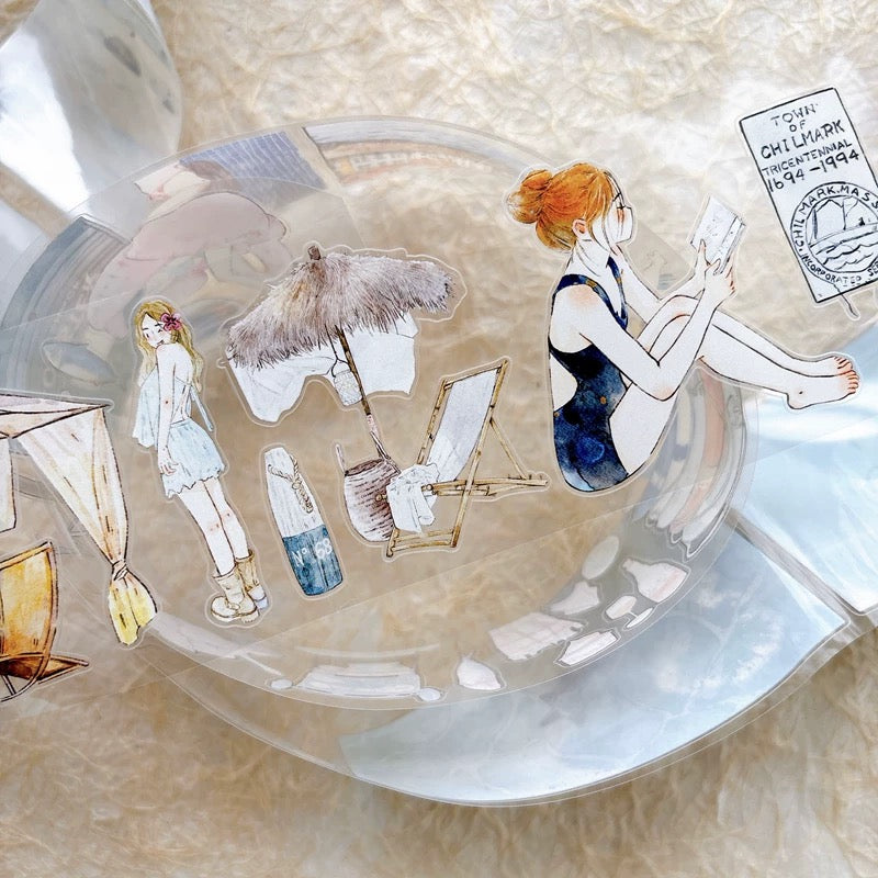 NEW! DingDing - A66 Ocean Stories | Kiss-cut | 6cm PET Tape | Release Paper | 5M