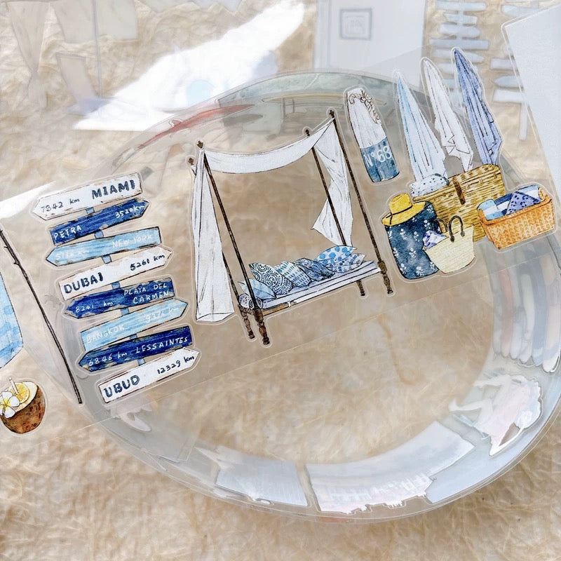 NEW! DingDing - A66 Ocean Stories | Kiss-cut | 6cm PET Tape | Release Paper | 5M