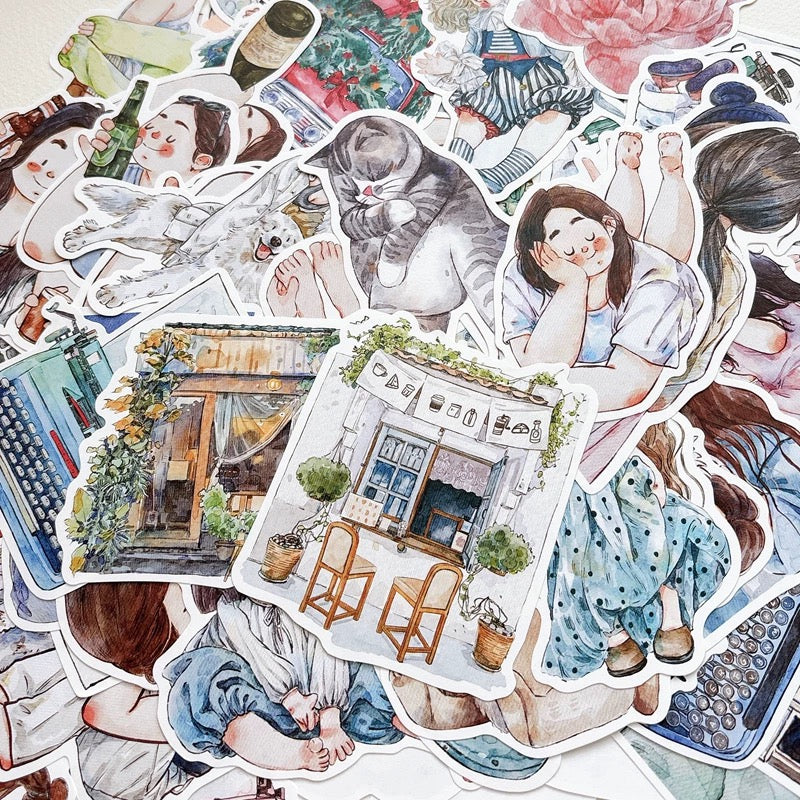 NEW! DingDing - Vol.11 | 96 Sheets Non-repeating Designs | Shaped Memo Paper | Ephemera Paper