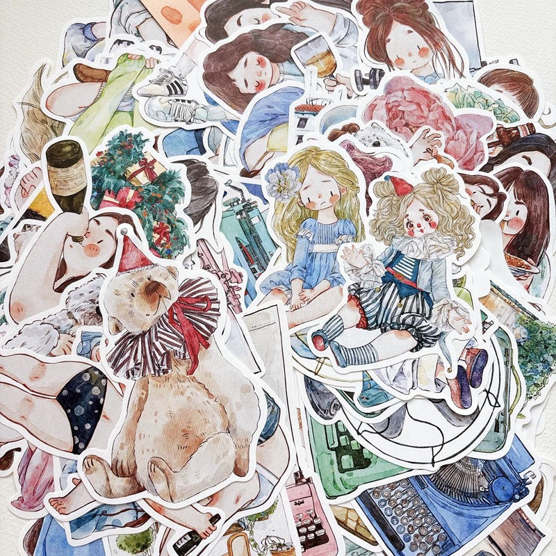NEW! DingDing - Vol.11 | 96 Sheets Non-repeating Designs | Shaped Memo Paper | Ephemera Paper