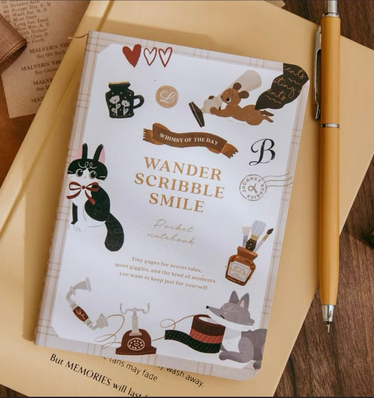 NEW! wwiinngg - 32p Thread-bound Notebooks | Passport Size | Blank Inner Pages | Planner | Journaling Accessories