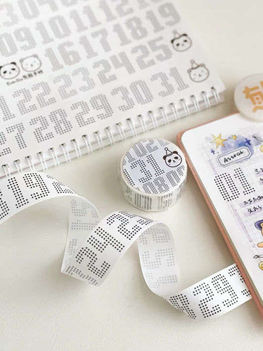 EverEin - Date | Washi Tape | Release Paper | 5M
