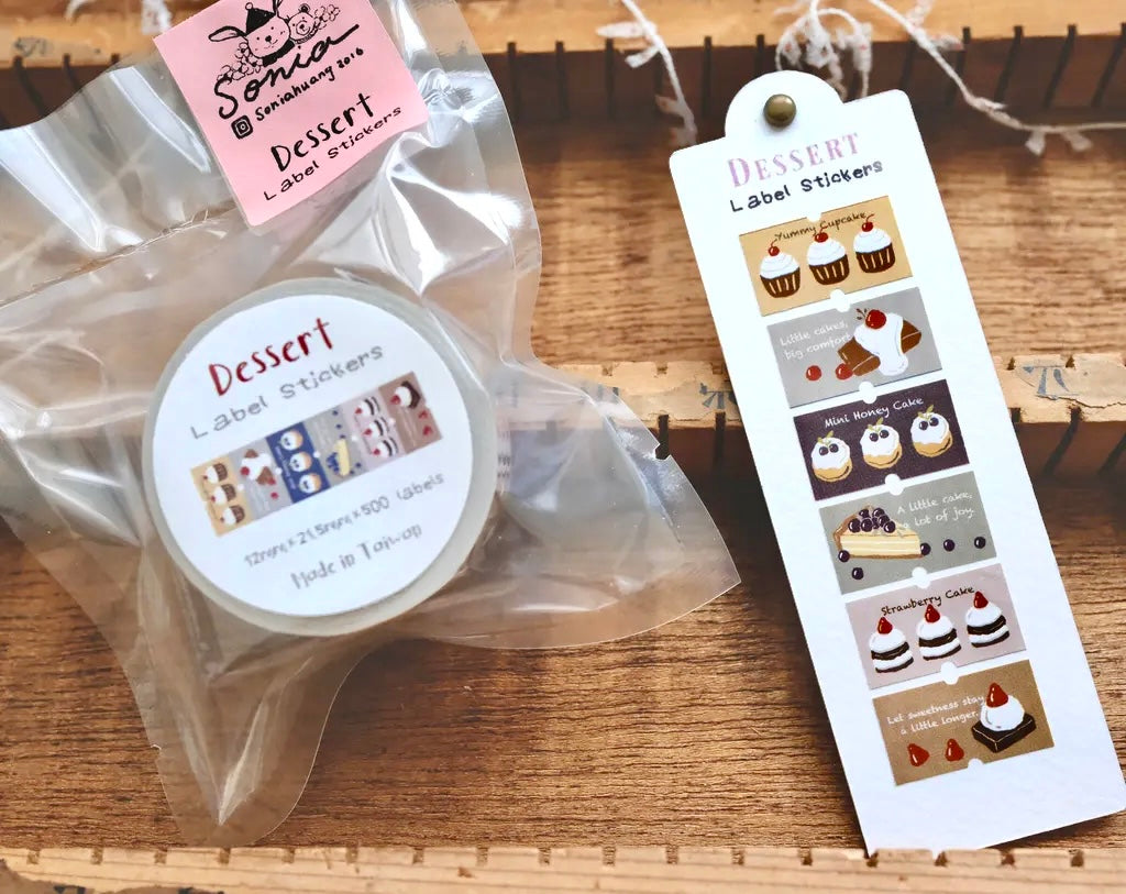 NEW! Sonia - Desserts | Label Sticker Tape | Release Paper