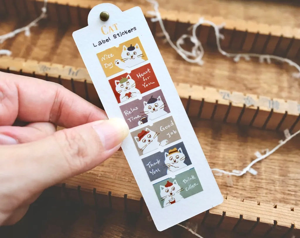 NEW! Sonia - Cat | Label Sticker Tape | Release Paper