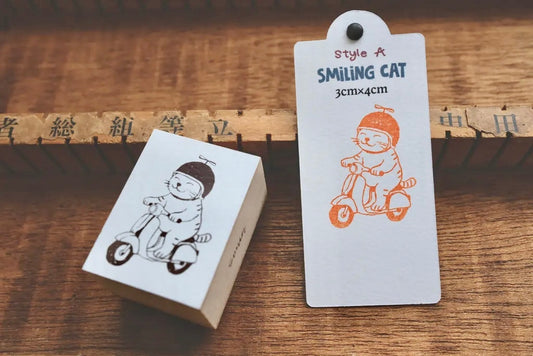 NEW! Sonia - Smiling Cat | Rubber Stamps