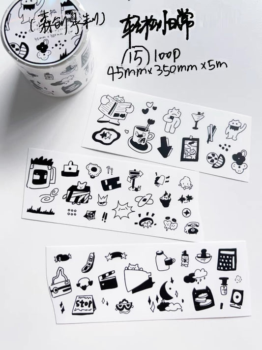 NEW! Christian - Small | Die Cut|  Sticker Paper Tape | Release Paper