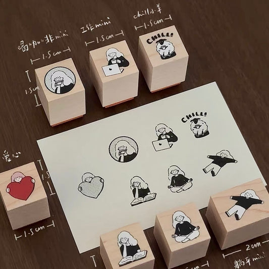 NEW! Watch Them - 1.5cm Mini Stamps | Rubber Stamps