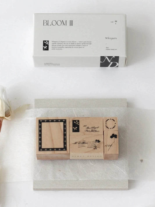 Nyret - Vol.7 Bloom III | 5pcs Rubber Stamp Set