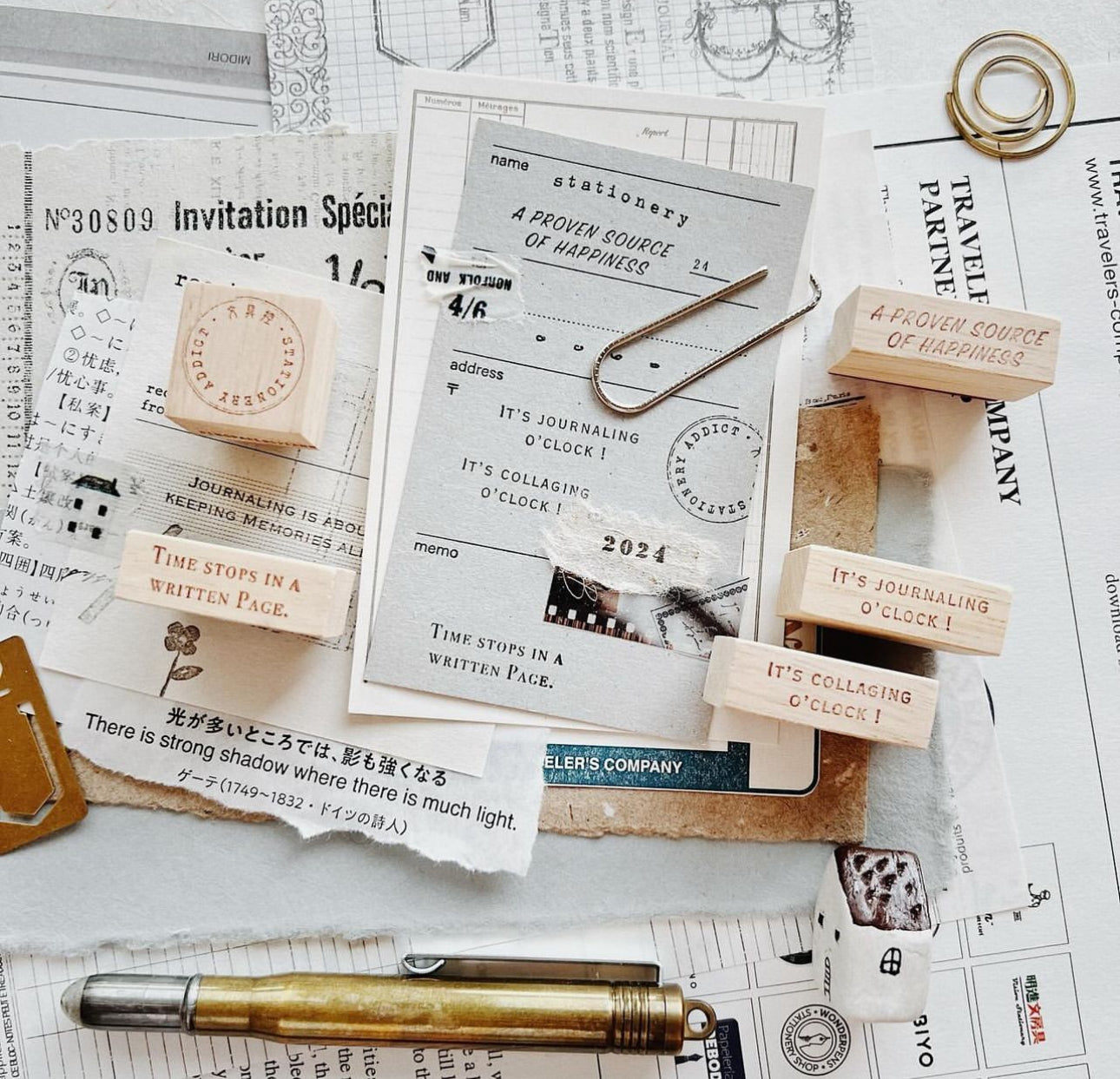NEW! Penspapersplanner - Series VI - Enjoying the passage of time | Rubber Stamp