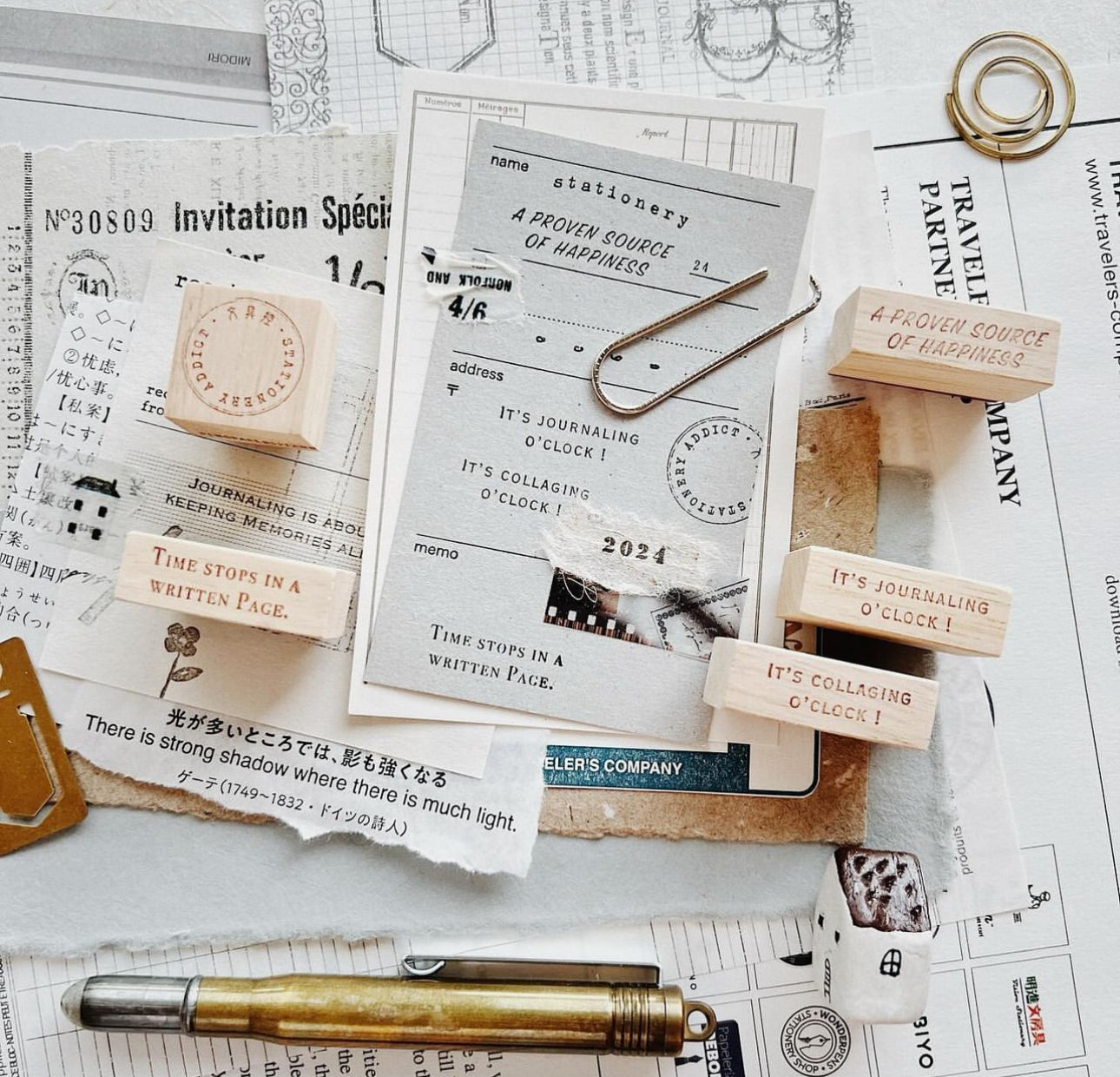NEW! Penspapersplanner - Series VI - Enjoying the passage of time | Rubber Stamp