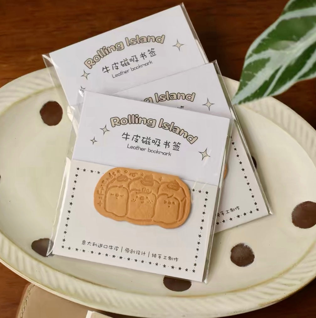 NEW Rolling Island - Leather Magnetic Bookmark | Journaling Accessories