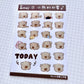 Xiao Xiao Studio - Emoji | Pocket Sticker | 1 Sheet | Washi Paper Stickers