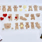 Xiao Xiao Studio - A Fluffy Teddy Bear | Kiss-cut | 4cm PET Tape | Release Paper | 5M