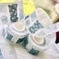 Hoshi Studio - Soft Blue Patchwork | Kiss-cut | 4.5cm Tape | Release Paper | 5M