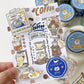 3 Little Cat - Coffee Polaroid | 4cm PET Tape |  Release Paper