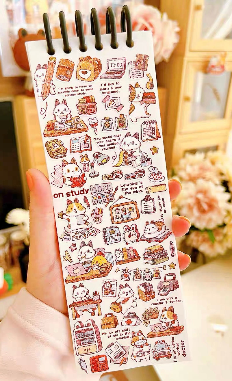 NEW! Bucci Family - Bunny Loves Life | Kiss-cut | 6cm Synthetic Paper Tape | Release Paper | 5M