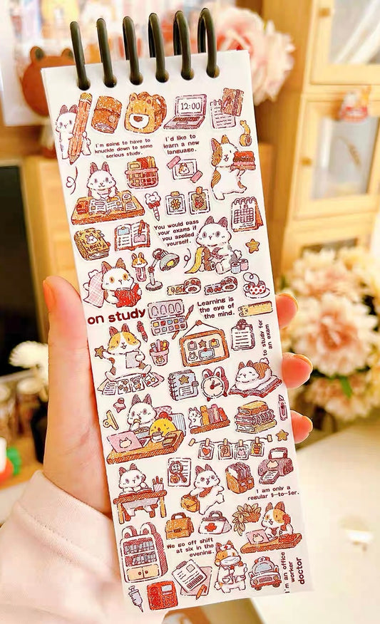 NEW! Bucci Family - Bunny Loves Life | Kiss-cut | 6cm Synthetic Paper Tape | Release Paper | 5M