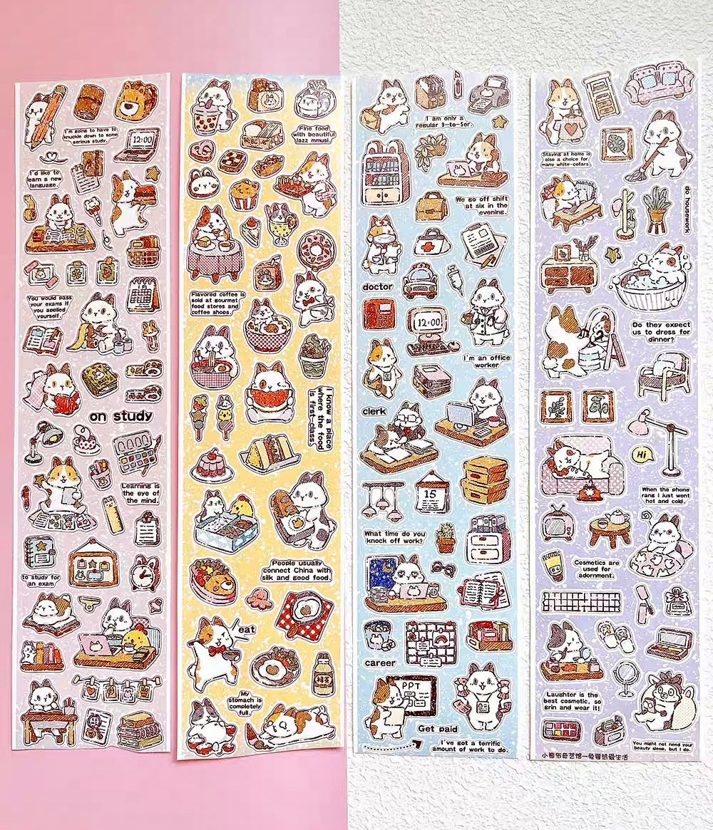 NEW! Bucci Family - Bunny Loves Life | Kiss-cut | 6cm Synthetic Paper Tape | Release Paper | 5M