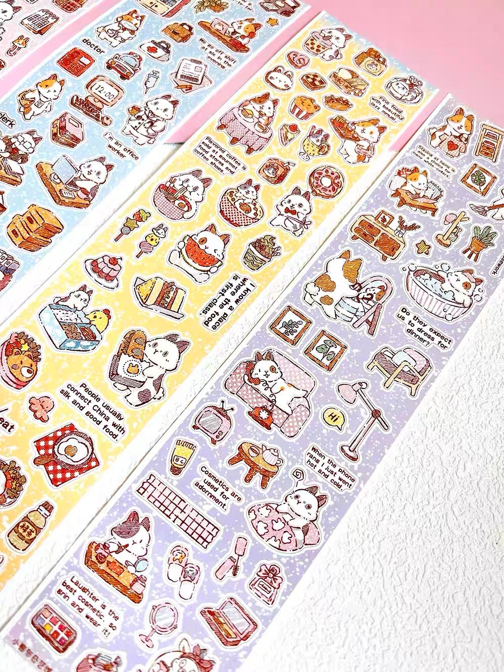 NEW! Bucci Family - Bunny Loves Life | Kiss-cut | 6cm Synthetic Paper Tape | Release Paper | 5M