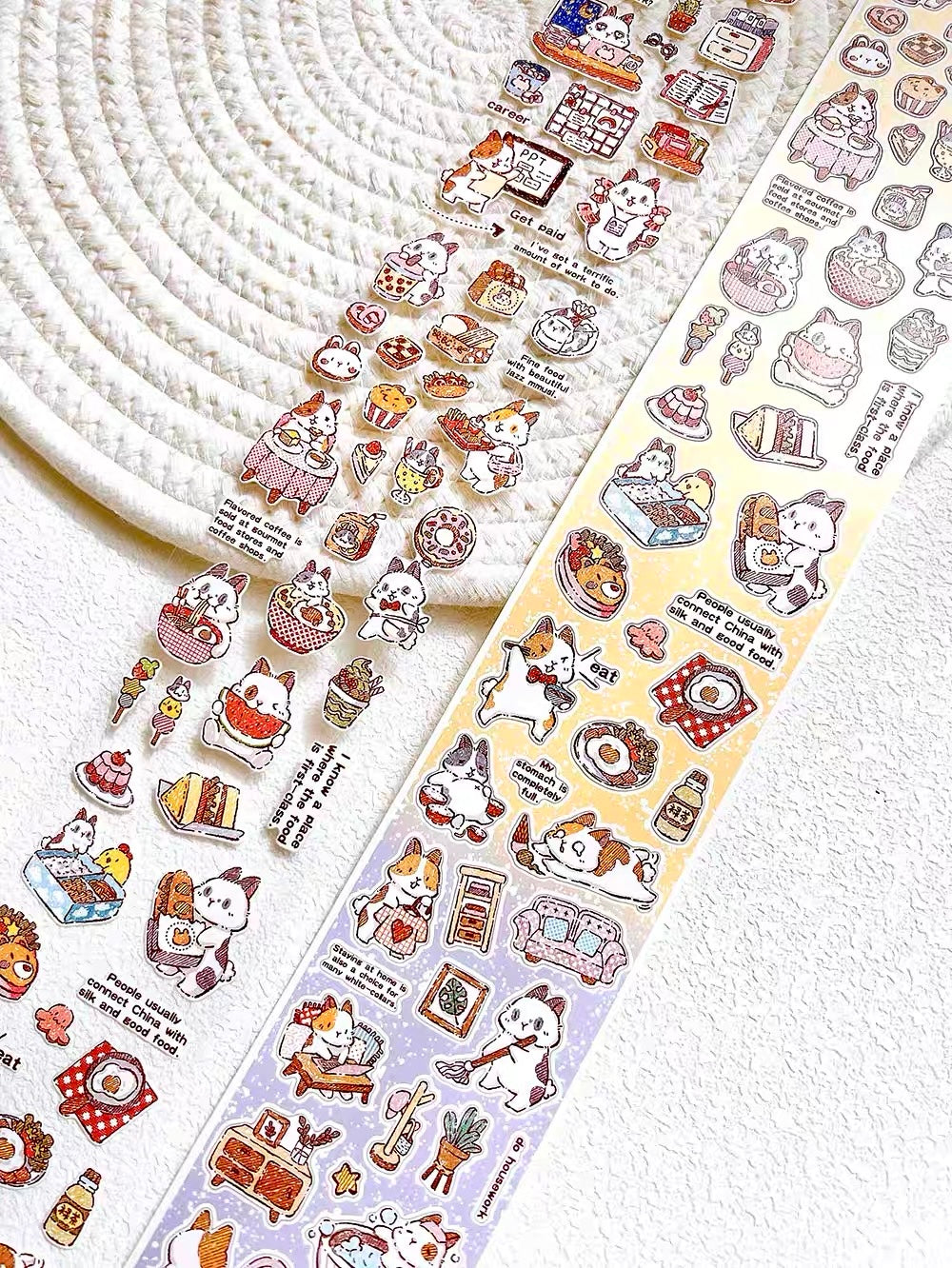 NEW! Bucci Family - Bunny Loves Life | Kiss-cut | 6cm Synthetic Paper Tape | Release Paper | 5M