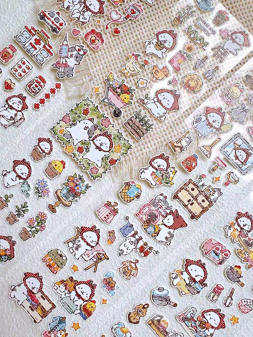 NEW! Bucci Family - Bunny Loves Life 3 | Kiss-cut | 6cm Synthetic Paper Tape | Release Paper | 5M
