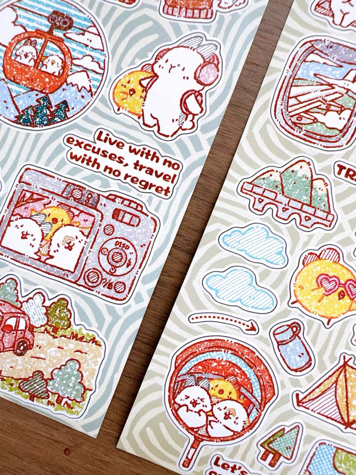NEW! Bucci Family - Bunny Loves Life 4 | Kiss-cut | 6cm Synthetic Paper Tape | Release Paper | 5M
