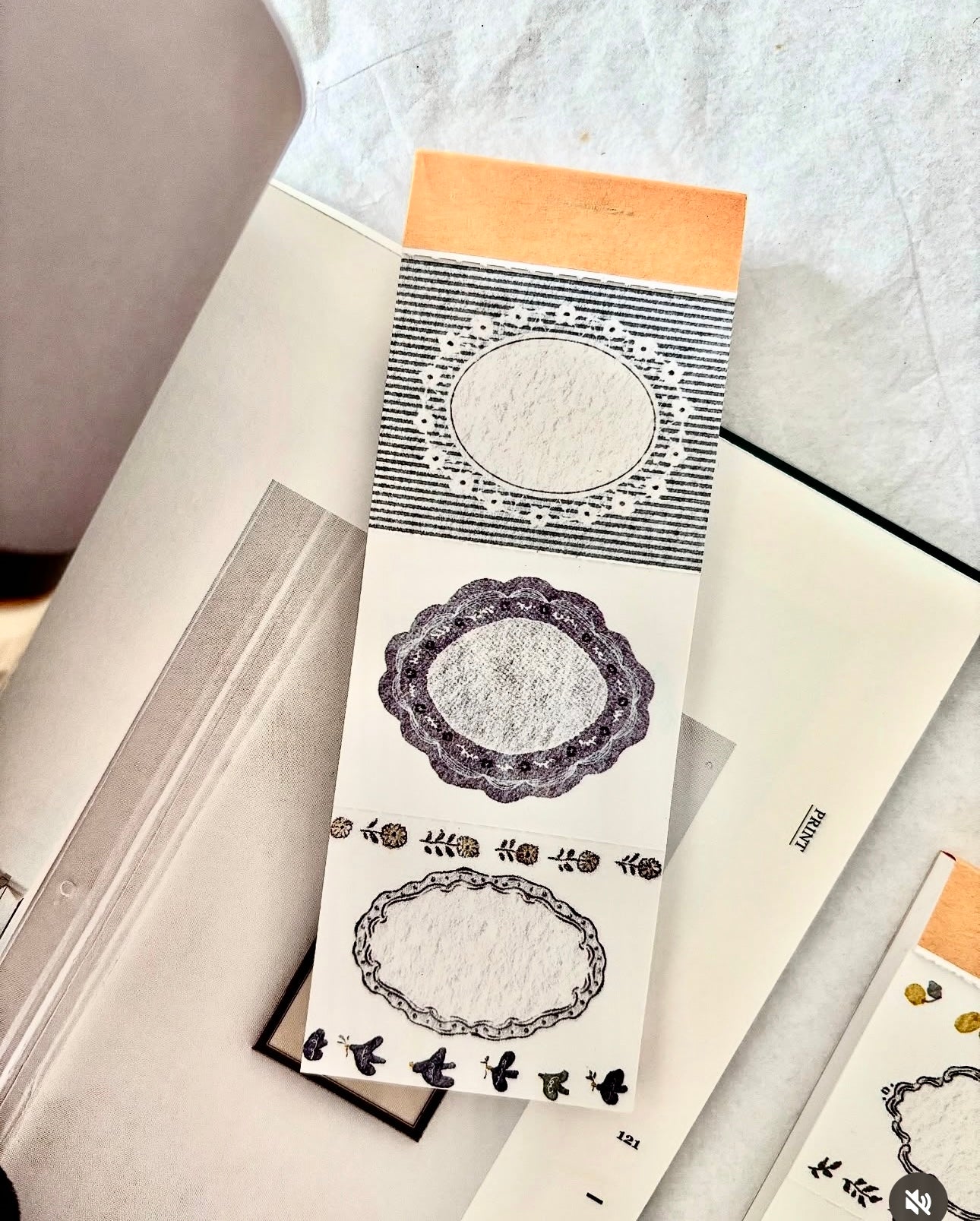 NEW! Pion - Blue | 45pcs Notebook | Ephemera Paper