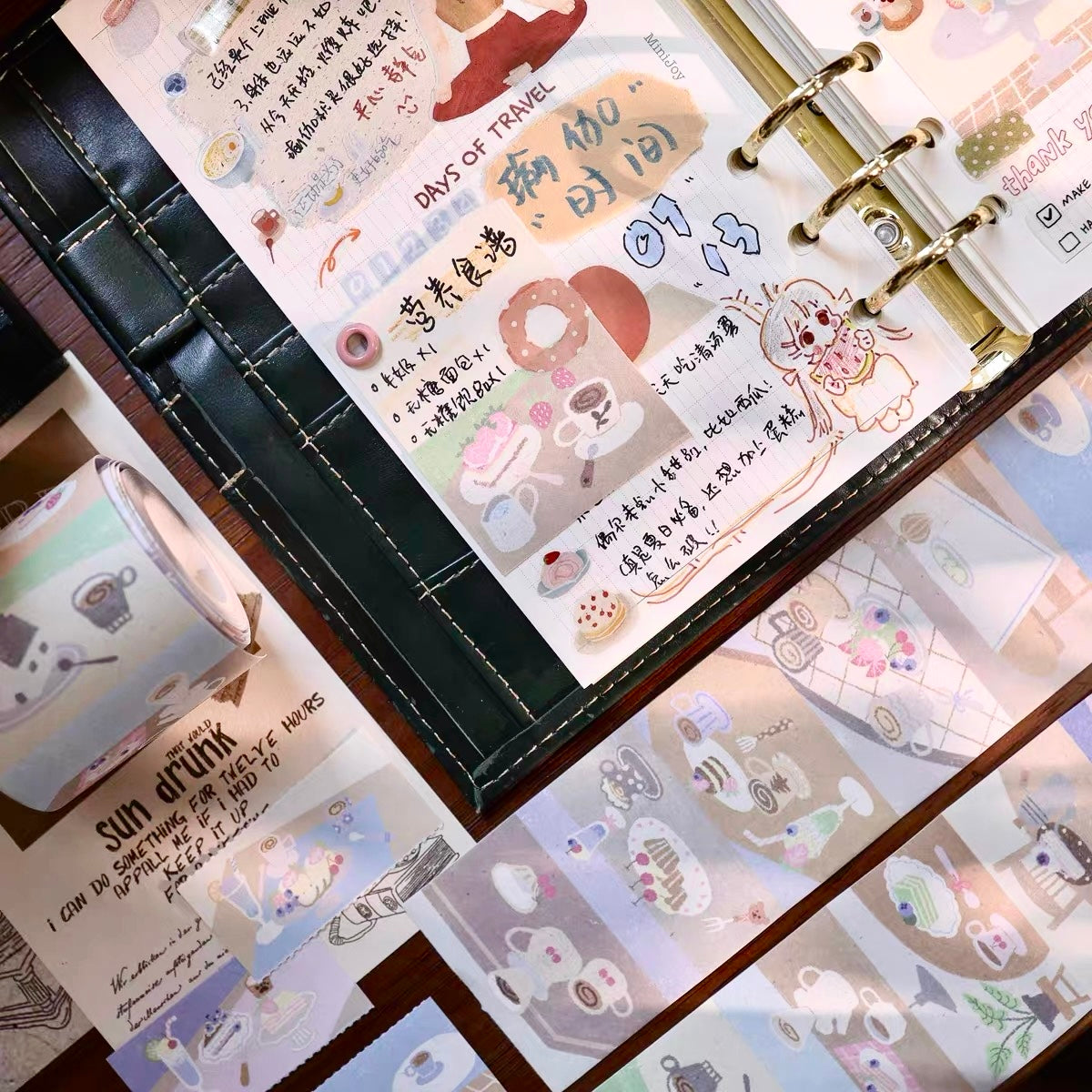 NEW! Yier Studio - A Quiet Afternoon | Tear-Off | 5cm Sticker Roll | Paper Tape | Release Paper | 3M