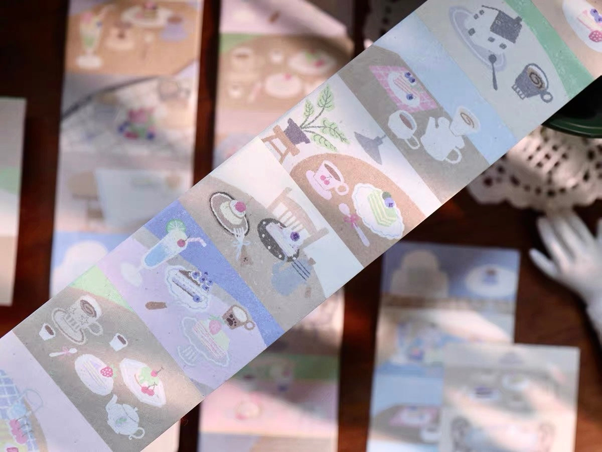 NEW! Yier Studio - A Quiet Afternoon | Tear-Off | 5cm Sticker Roll | Paper Tape | Release Paper | 3M