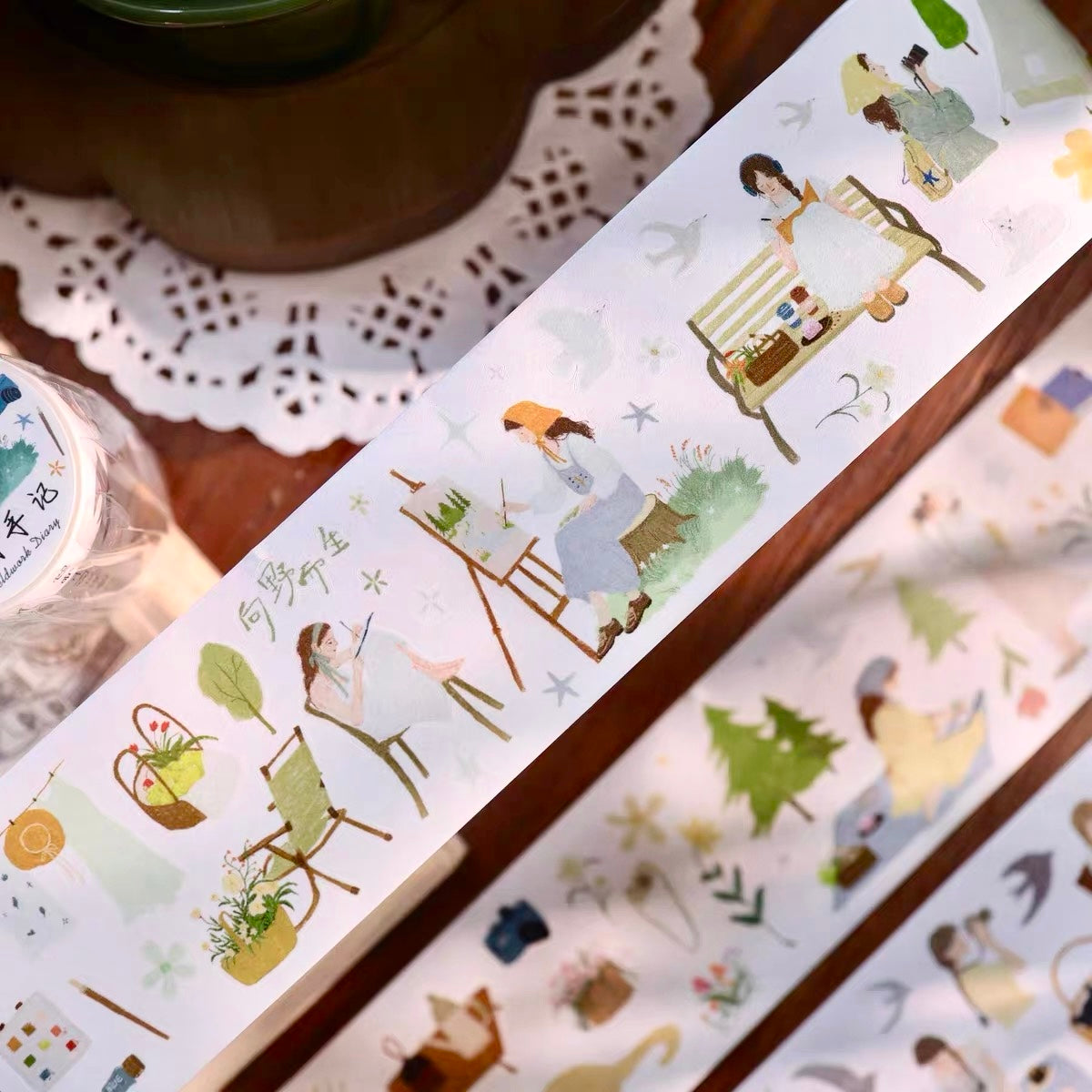 NEW! Yier Studio - Whispers of the Wild | Kiss-cut | 5cm Tape | Release Paper | 5M