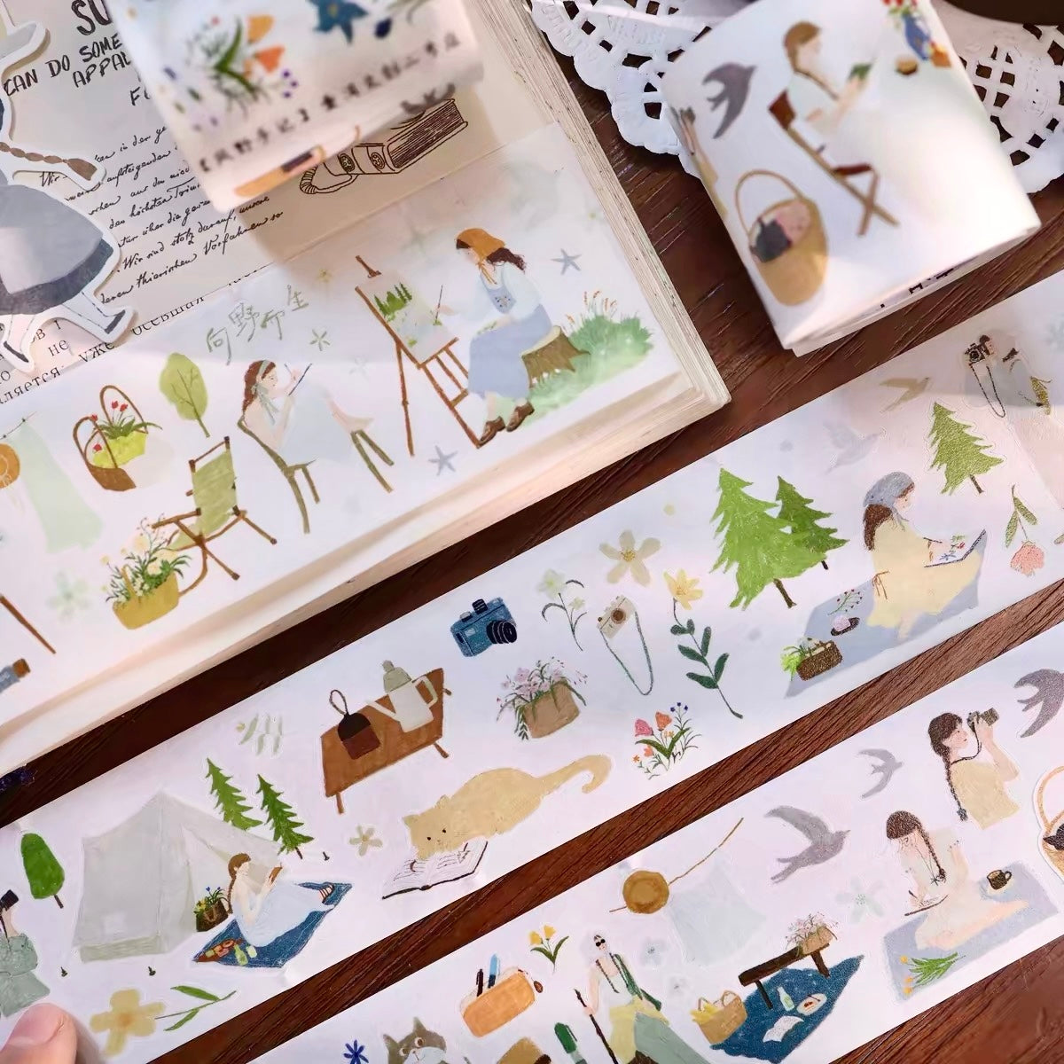 NEW! Yier Studio - Whispers of the Wild | Kiss-cut | 5cm Tape | Release Paper | 5M