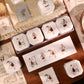 NEW! Yier Studio  - Four-Piece Self-Inking Stamp Set | Photosensitive | Detachable | Rubber Stamps
