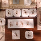 NEW! Yier Studio  - Four-Piece Self-Inking Stamp Set | Photosensitive | Detachable | Rubber Stamps