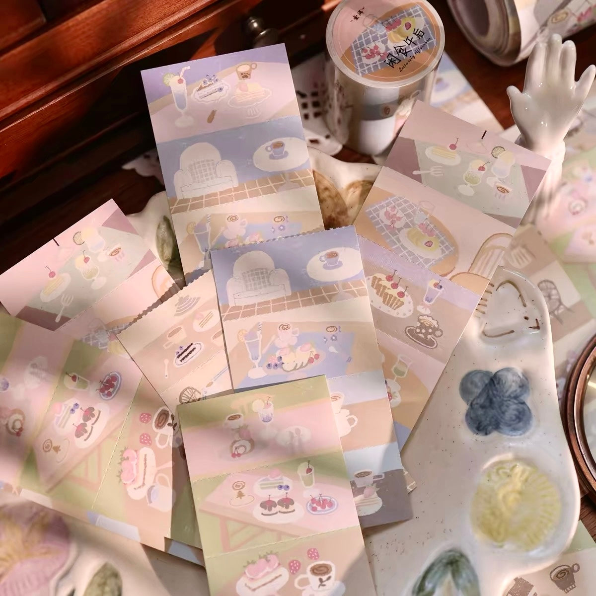 NEW! Yier Studio - Afternoon Tea Time | Perforated | 30 Sheets Memo Pad | Ephemera Paper