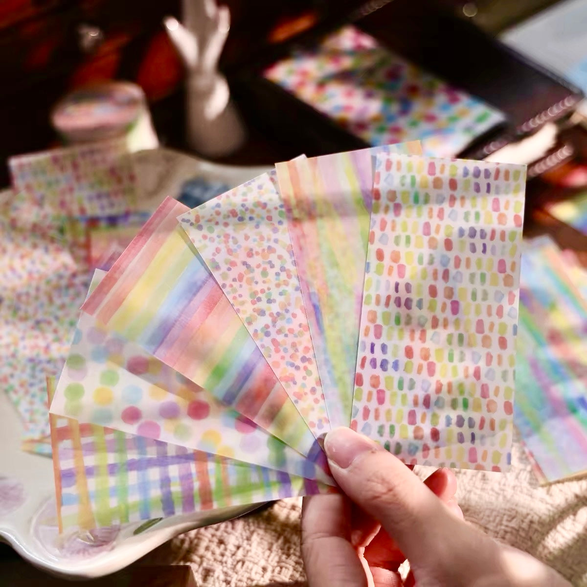 NEW! Yier Studio - Rainbow | Tracing Paper | 30 Sheets Note Pad| Ephemera Paper