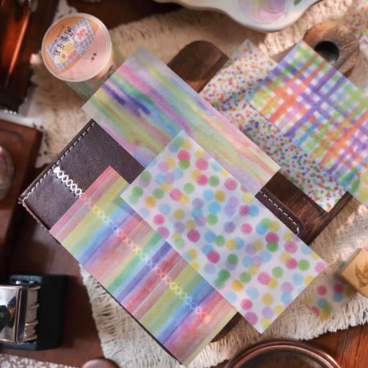 NEW! Yier Studio - Rainbow | Tracing Paper | 30 Sheets Note Pad| Ephemera Paper